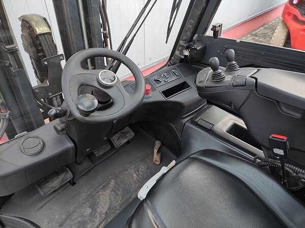 Linde Elektro Elektro 4 Rad-Stapler E50HL-01-388 Triplex - Linde Elektro Elektro 4 Rad-Stapler E50HL-01-388 Triplex