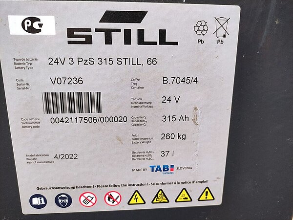  - Antriebsbatterie 24V 3 PzS 315 