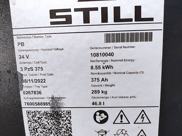 Antriebsbatterie 24V 3 PzS 375 - Antriebsbatterie 24V 3 PzS 375