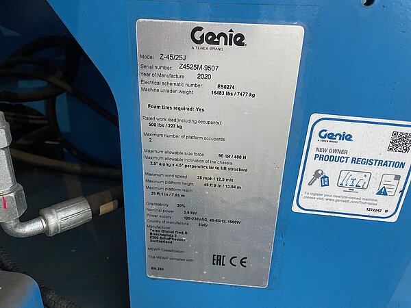 Genie Elektro Gelenkarbeitsbühne Z-45/25 J - Genie Elektro Gelenkarbeitsbühne Z-45/25 J