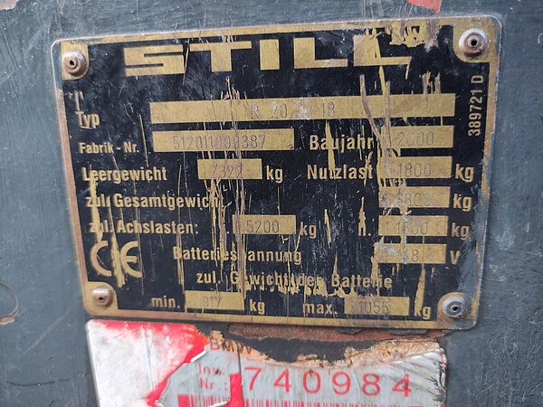  - Still Elektro Elektro 3 Rad-Stapler R20-18 Triplex