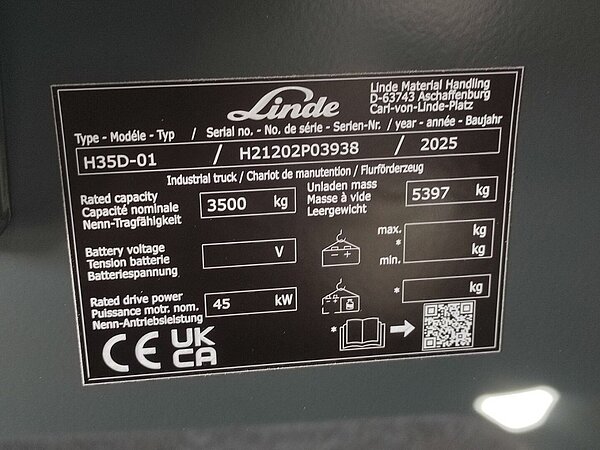 Linde Diesel Elektro 4 Rad-Stapler H35D-01/1202 Triplex - Linde Diesel Elektro 4 Rad-Stapler H35D-01/1202 Triplex