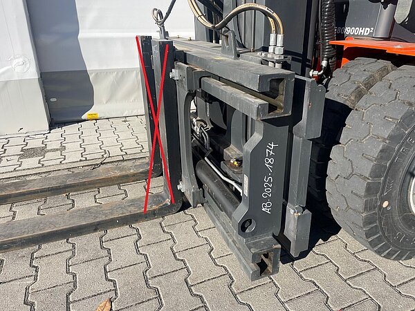 Kaup Zinkenverstellgerät 10T466 / Neuwertig - Kaup Zinkenverstellgerät 10T466 / Neuwertig