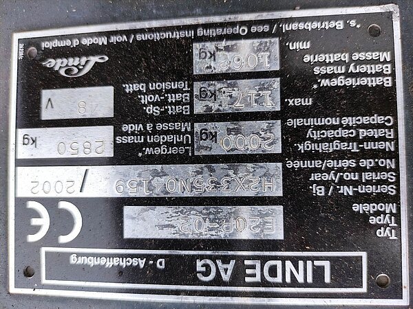  - Linde Elektro Elektro 4 Rad-Stapler E20-335 Standard