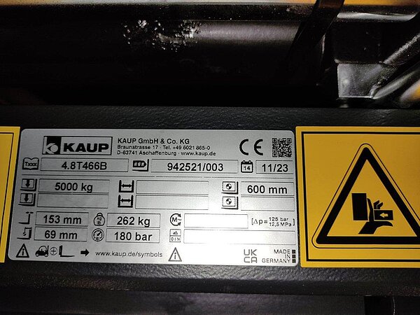 Kaup Zinkenverstellgerät 4.8T466B / NEU - Kaup Zinkenverstellgerät 4.8T466B / NEU