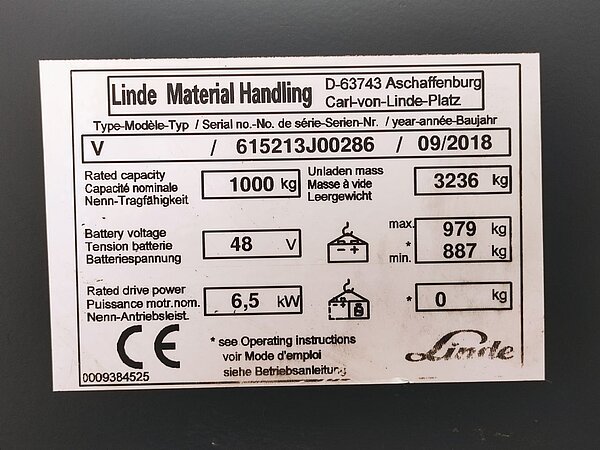 Linde Elektro Hochhubkommissionierer V10 Triplex - Linde Elektro Hochhubkommissionierer V10 Triplex