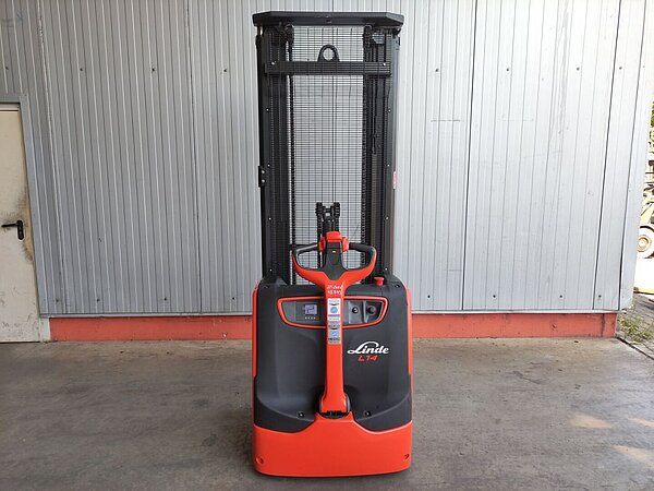  - Linde Elektro Hochhubwagen L14i/ 1173 (Lack neu, Kundendienst u. UVV Prüfung Triplex