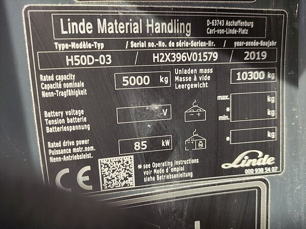 Linde Diesel Dieselstapler H50D-03/396 EVO Standard - Linde Diesel Dieselstapler H50D-03/396 EVO Standard