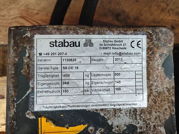  - Stabau Drehgerät S8-DE 18 
