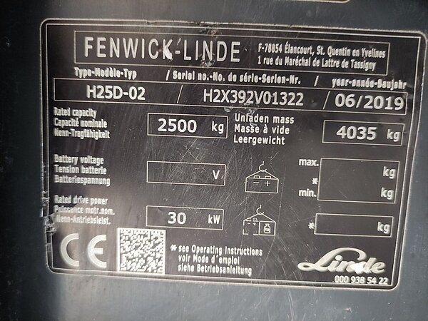Linde Diesel Dieselstapler H25D-02-392 EVO Triplex - Linde Diesel Dieselstapler H25D-02-392 EVO Triplex