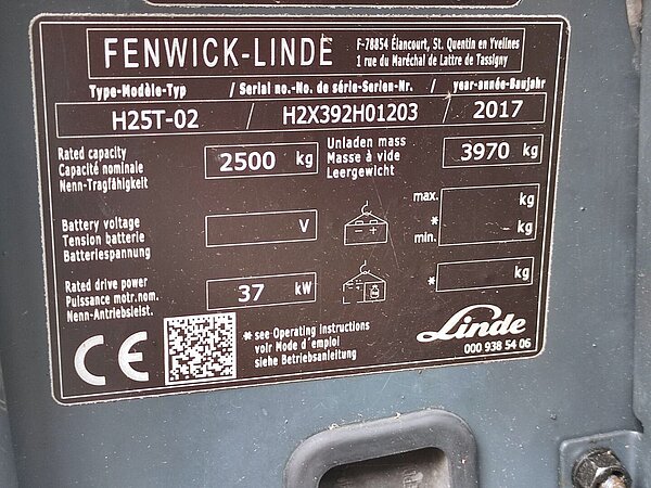 Linde Treibgas Treibgasstapler H25T-02/392 EVO Triplex - Linde Treibgas Treibgasstapler H25T-02/392 EVO Triplex
