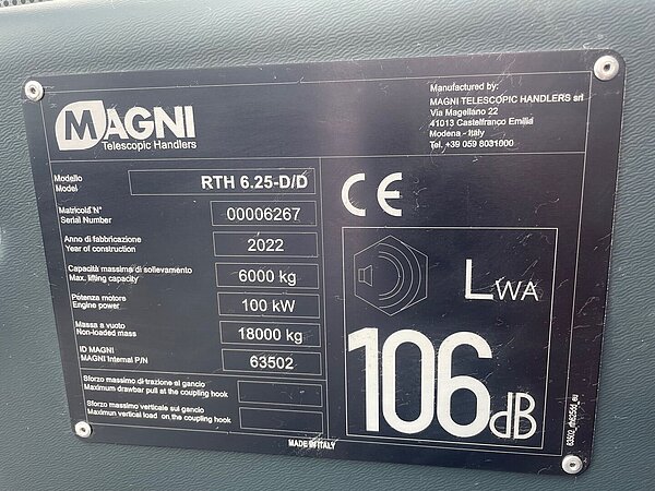 Magni Diesel Teleskopstapler drehbar RTH 6.25-DID Teleskop - Magni Diesel Teleskopstapler drehbar RTH 6.25-DID Teleskop