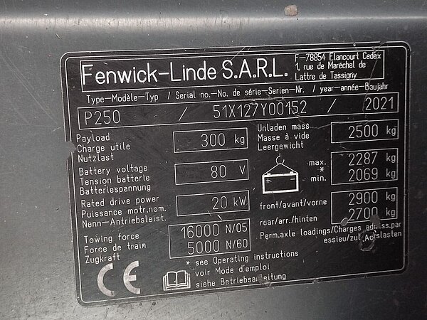Linde Elektro Schlepper P250 - Linde Elektro Schlepper P250