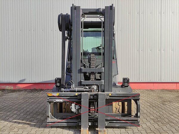 Linde Elektro Elektro 4 Rad-Stapler E80-01-127 Triplex - Linde Elektro Elektro 4 Rad-Stapler E80-01-127 Triplex