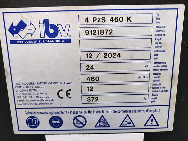 Antriebsbatterie 24V 4 PzS 460 - Antriebsbatterie 24V 4 PzS 460