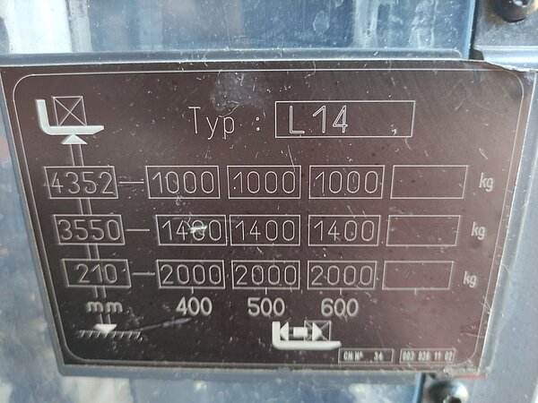  - Linde Elektro Hochhubwagen L14i / 1173 Triplex