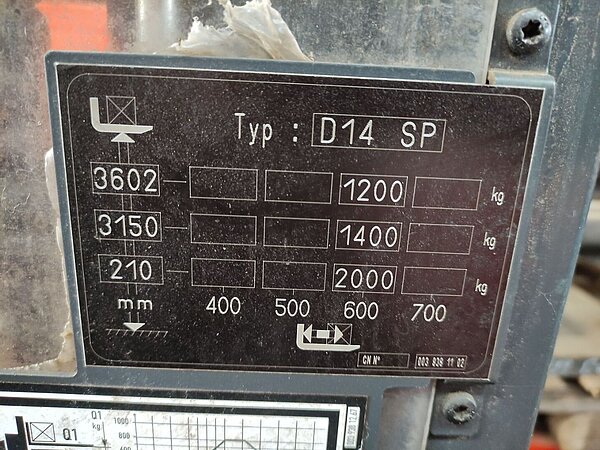 Linde Elektro Hochhubwagen D14SPi/133 (ohne Batterie, ohne Wiegesystem) Triplex - Linde Elektro Hochhubwagen D14SPi/133 (ohne Batterie, ohne Wiegesystem) Triplex