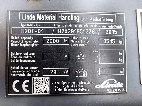 Linde Treibgas Treibgasstapler H20T-01-391 EVO Triplex - Linde Treibgas Treibgasstapler H20T-01-391 EVO Triplex