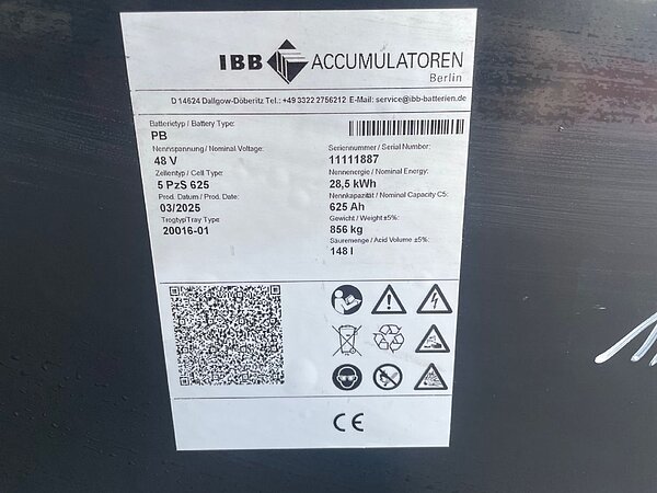 - *Sonstige Antriebsbatterie 48V 5 PZS 625 