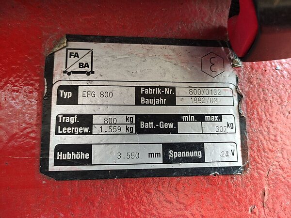 Faba Elektro Elektro 3 Rad-Stapler EFG 800 Duplex - Faba Elektro Elektro 3 Rad-Stapler EFG 800 Duplex