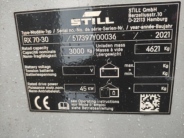  - Still Diesel Dieselstapler RX70-30 Triplex