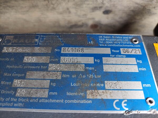 Kaup Zinkenverstellgerät 3.5T160B - Kaup Zinkenverstellgerät 3.5T160B