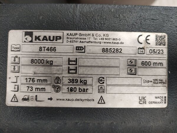  - Kaup Zinkenverstellgerät 8T466 