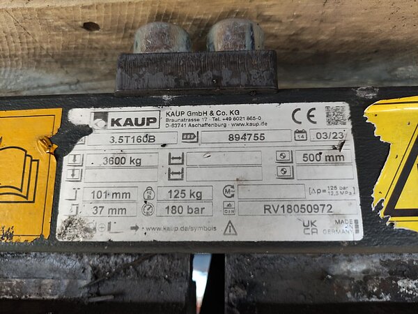 Kaup Zinkenverstellgerät 3.5T160B - Kaup Zinkenverstellgerät 3.5T160B