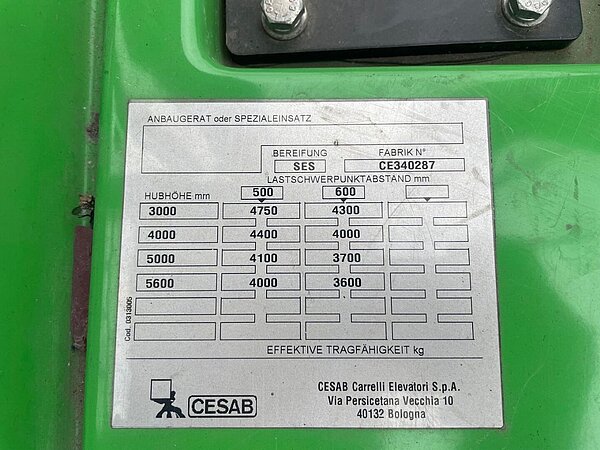 Cesab Elektro Elektro 4 Rad-Stapler MAK500AC Triplex - Cesab Elektro Elektro 4 Rad-Stapler MAK500AC Triplex