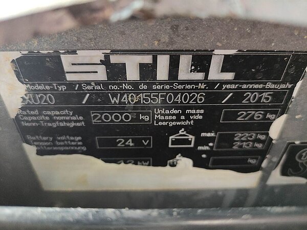  - Still Elektro Niederhubwagen EXU 20 